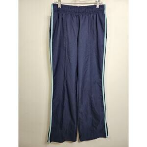 St. Johns Bay Active Women's Athletic Pants Navy Blue Stripe Size M